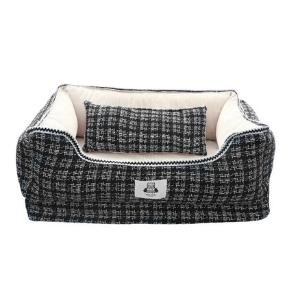 Dog Beds Max for 5KG Small Dogs  Cute Cat Beds Soft Cotton Dog Kennel with Non Slip Bottom, Removable Calming Sofa All Seasons
